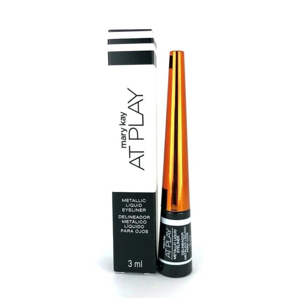 4 PACK of MARY KAY @Play METALLIC LIQUID EYELINER COPPER Smokey Eyes Green Brown